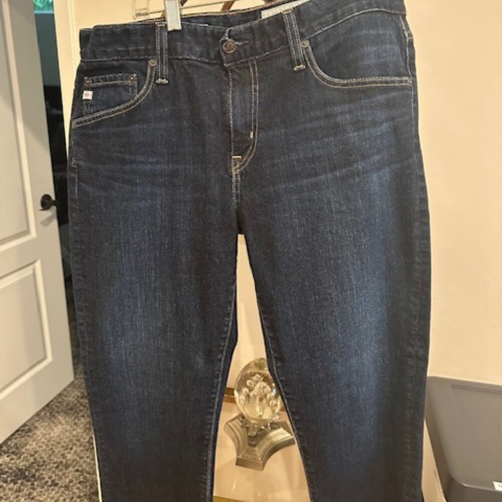 AG Ex-Boyfriend Slim Slouchy Jeans  30R Waist -Dark Blue